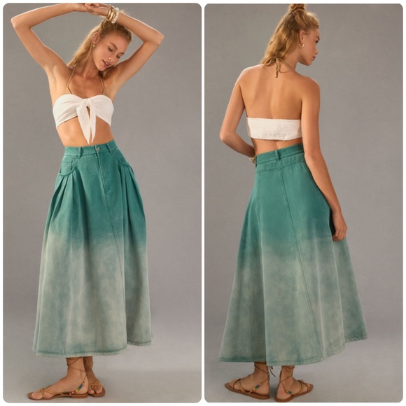 Anthropologie Dresses & Skirts - Anthropologie Mare Mare ombré denim skirt